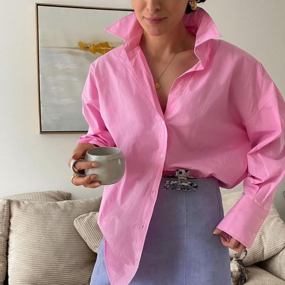 Zara Oversized Poplin Shirt